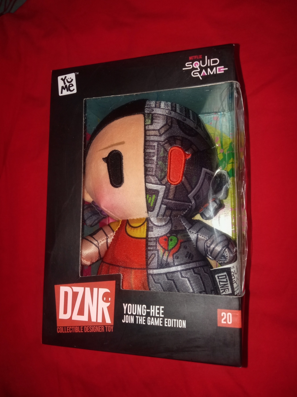 Netflix Young-Hee Plush Toy — Red & Gray